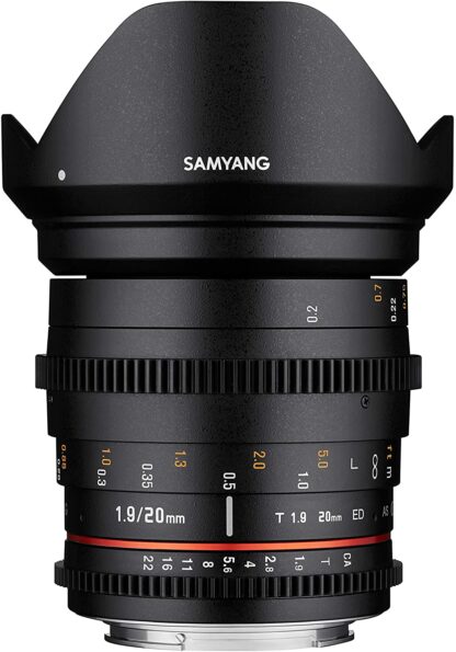 Samyang 20mm T1.9 VDSLR ED AS IF UMC - Canon EF-M Fit