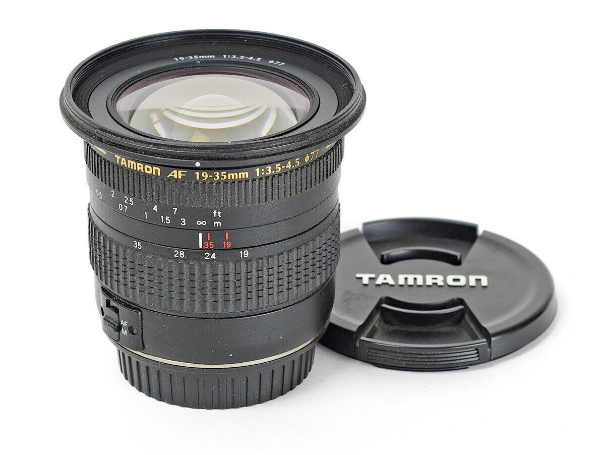 TAMRON AF 19-35mm 3.5-4.5 A10 キャノン用 フード付 - レンズ(ズーム)