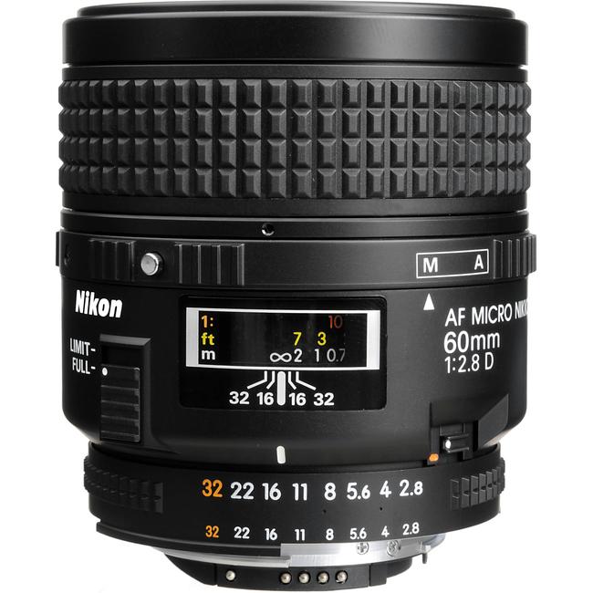 Nikon AF Micro NIKKOR 60mm F2.8D Lens - Lenses and Cameras