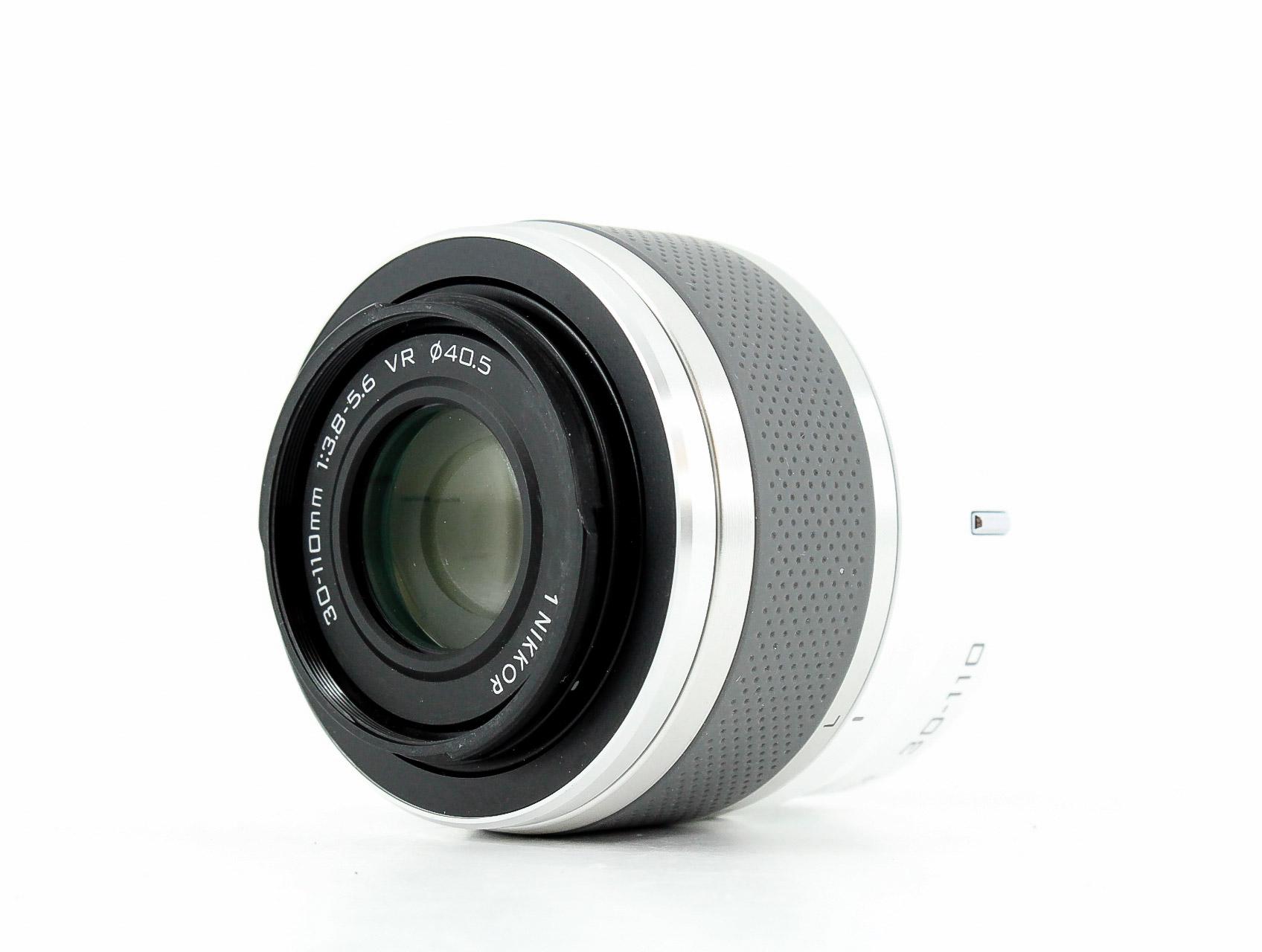 Nikon 1 Nikkor 30-110mm f/3.8-5.6 VR Lens white and black - Lenses