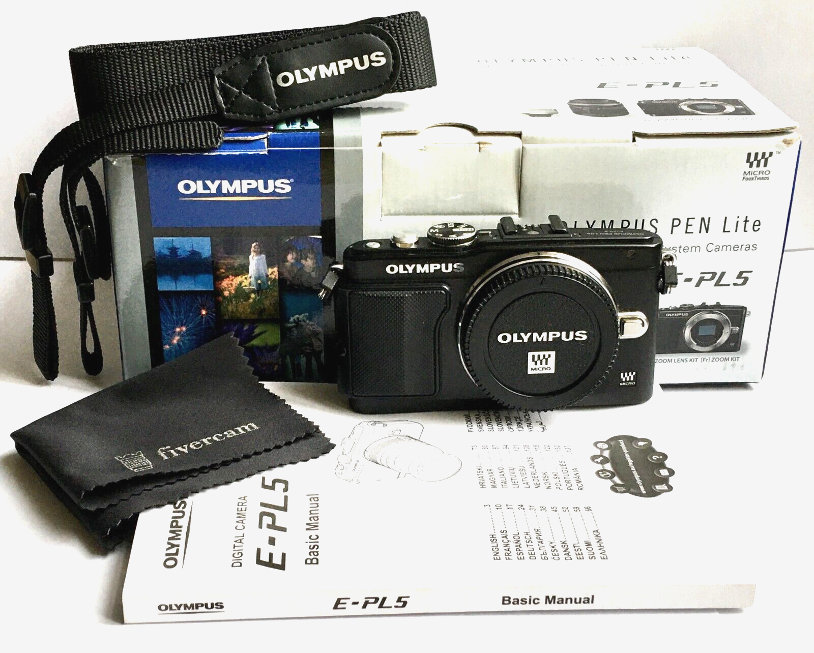 Olympus PEN E-PL5 16.1MP Digital Camera - Black - Lenses and Cameras