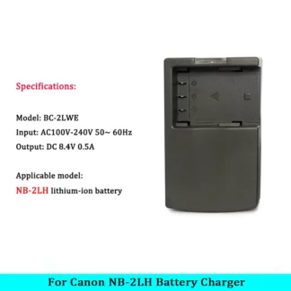 CB-2LWE-CB-2LTE Battery Charger For Canon EOS 350D 400D G7 G9 S30 S50 S80