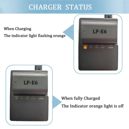 LC-E6E LC-E6 Charger for BG-E6 BG-E7 BG-E9 BG-E11 BG-E13 BG-E14 BG-E16 Grips