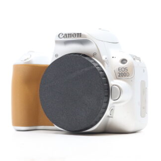 The Canon EOS 200D 24.2MP camera body- Silver & Tan