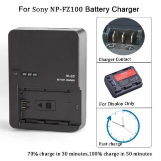 BC-QZ1 Charger for NP-FZ100 Battery Sony A7R III IV V A7S III A9 II III A9R A9S