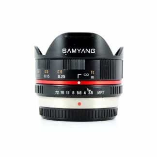 Samyang 7.5mm f/3.5 UMC Lens For micro Four Thirds - Black
