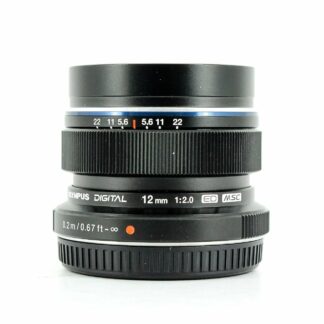 Olympus M.Zuiko Digital ED 12mm f/2 Lens - (Black)