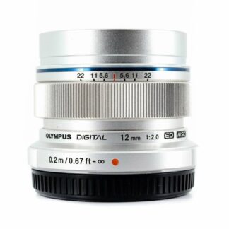 Olympus M.Zuiko Digital ED 12mm F2 Lens - Silver