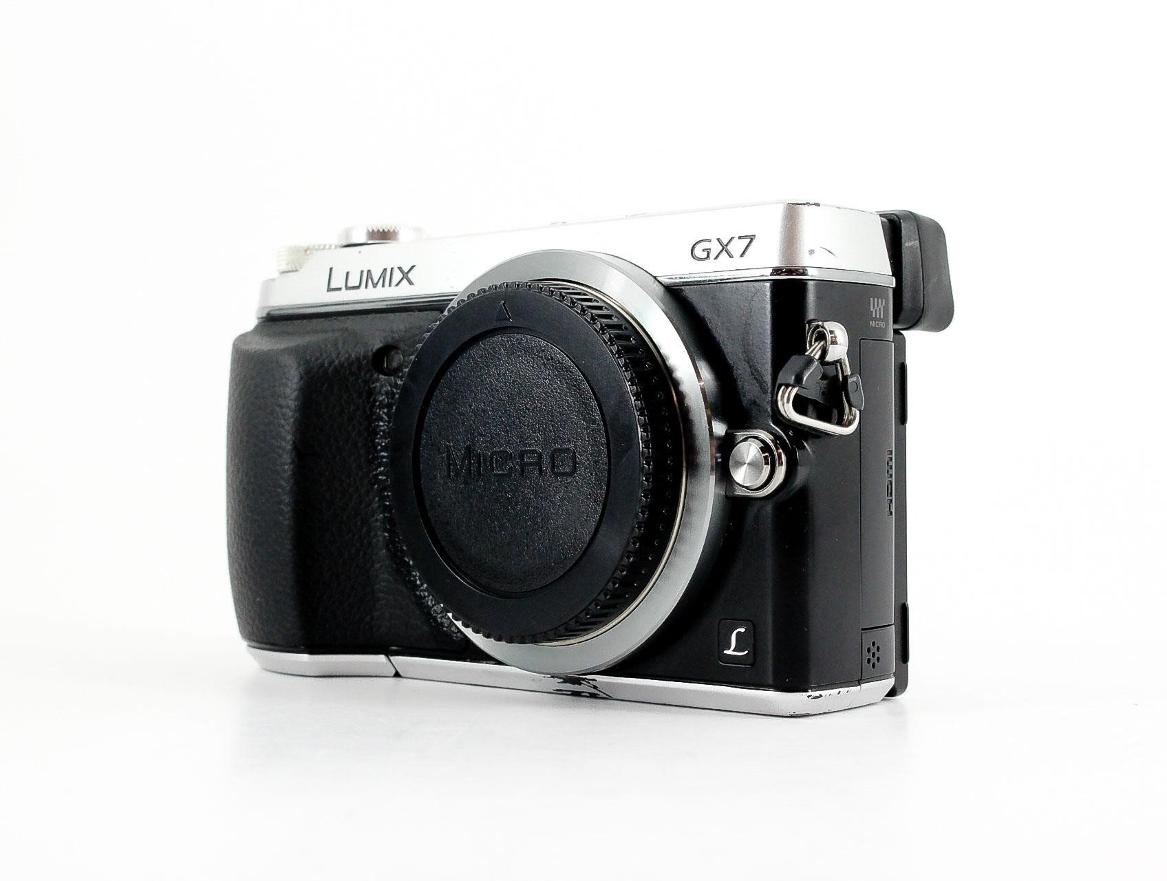 Panasonic Lumix DMC-GX7 16MP Digital Camera (Body Only) - Black/Silver